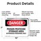 Signmission Poison Pesticide Storage Area Danger Sign, Aluminum, 10in W x 7in L, 2PK OS-2PACK-DS-A-710-L-1970 - alternate 8